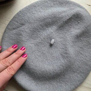 Wool Gray Beret
